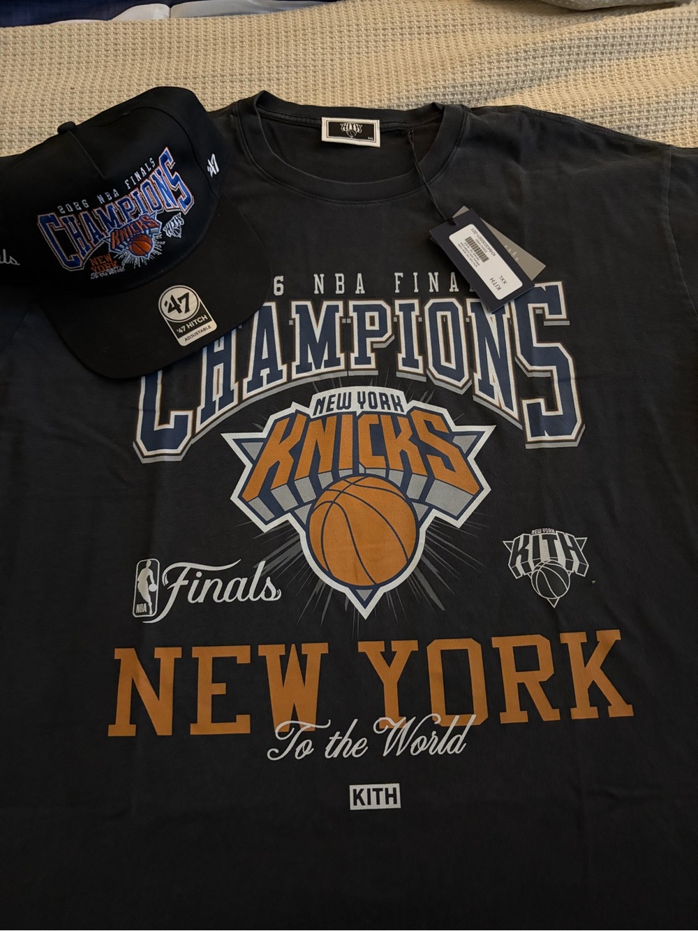 Kith Knicks Championship Hat and T-shirt